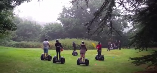 Randonnée de gyropodes au parc (extrait de Youtube)